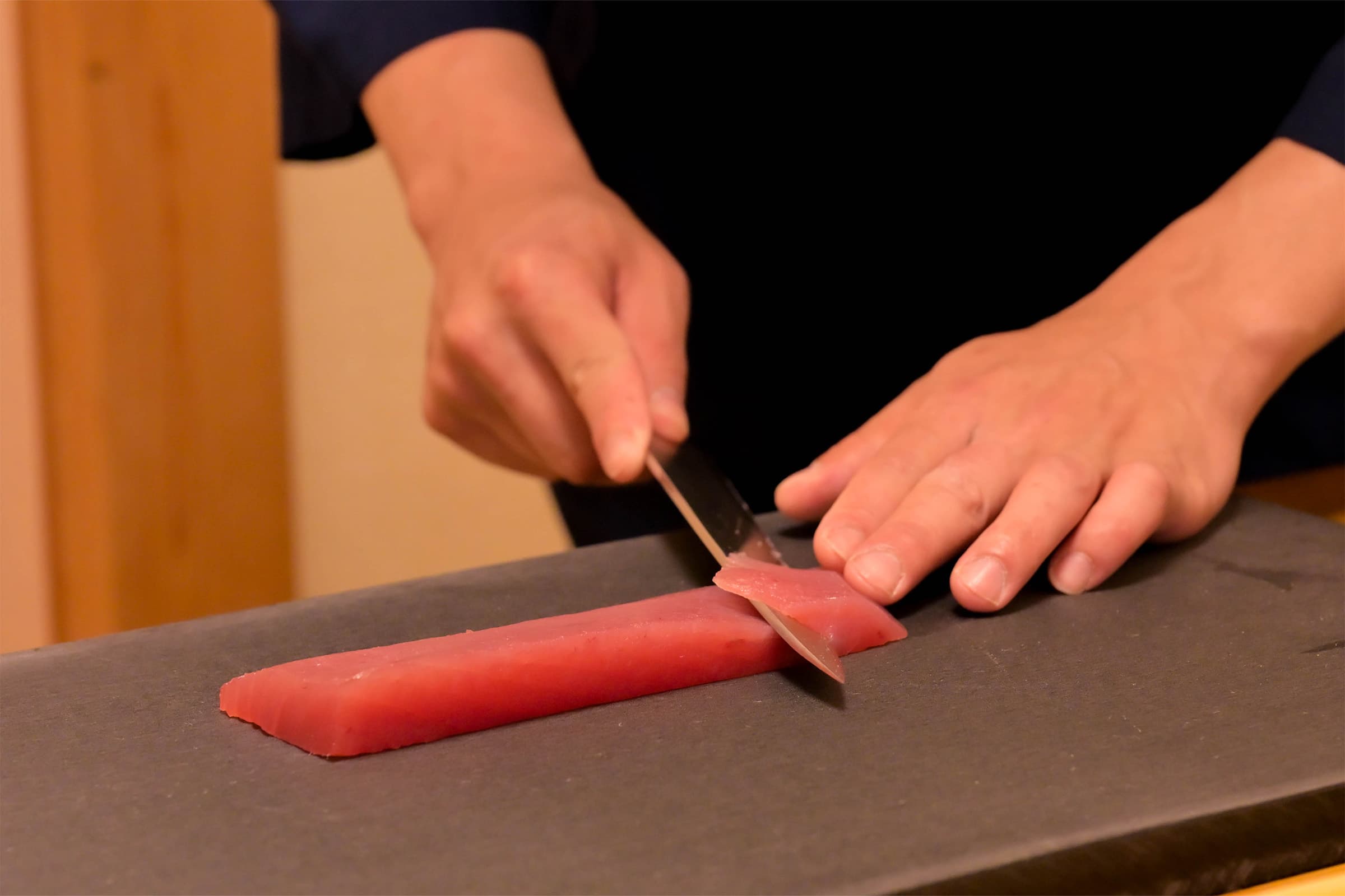 Sushi-making station